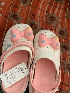 Cute Pink Bow Clogs