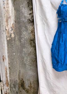 I. Blue Mini Bodycon Dress