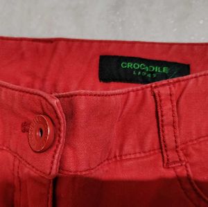 Red And Magenta Jeans Combo