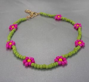 Flower Beaded Necklace