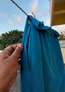 Teal Casual Pants