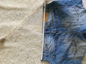 ZARA Denim Button Fly Shorts