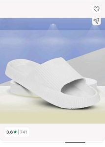 Comfy White Slide Sandals