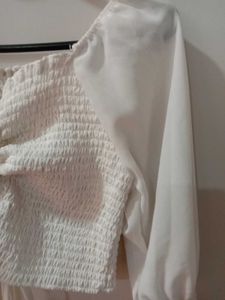 White Crop Top