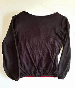 Chic Red &amp; Black Top