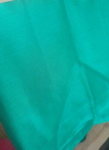 Plain Sea Green Saree