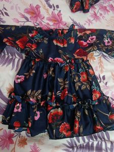 Flare Dress With Plazo