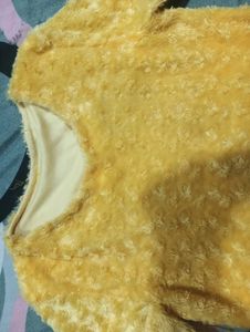 Yellow Fuzzy Top