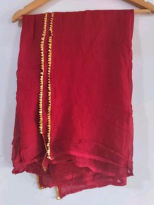 Deep Red Dupatta