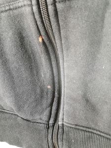 Black Casual  Jacket With Flaws