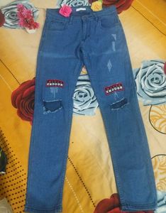 Ripped Denim Jeans