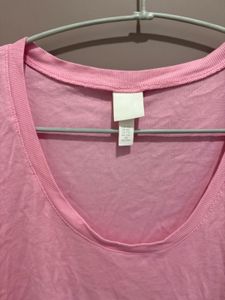 Pink Long Sleeve Crop Top