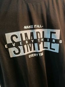 Graphic Print Black T-Shirt