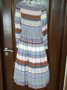 Floral Stripe Maxi Dress