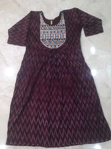 Long Kurta With 3/4 Sleeves,  Size XXL.