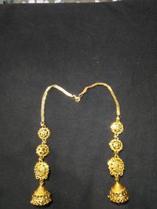 Gold-Plated Brass Golden Jhumki For Womens