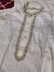 Elegant Cream Kurta Set