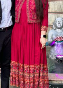Women Printed Kurta with Jacket