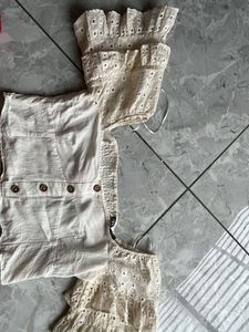 Cute White Eyelet Top