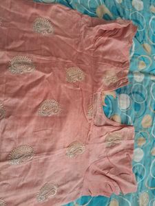 Embroidered Kurta Set pink