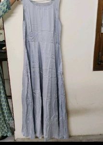 Flared Satin Dress
