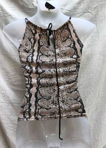 2255 SEXY SNAKE PRINT TOP