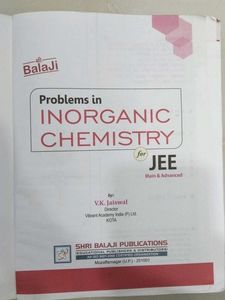 Inorganic Chemistry JEE Book