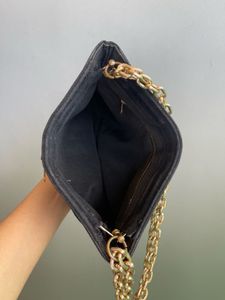 D&amp;G inspired Black Velvet &amp; Gold Chain Bag