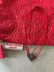 Amrapali Silver lotus charm bracelet