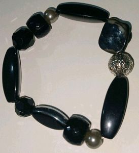Cheeta Print Scarf N A Pair Of Vintage Bracelet