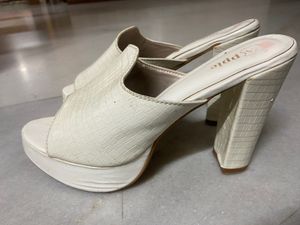 Ivory Platform Heels
