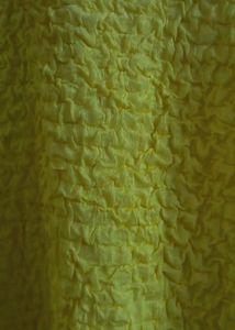 Bubble Cotton Blend Vintage Yellow Top
