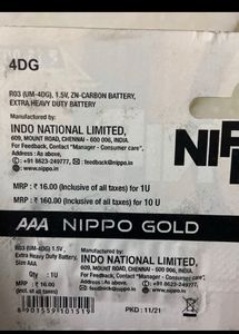 NIPPO 3AAA BATTRIES