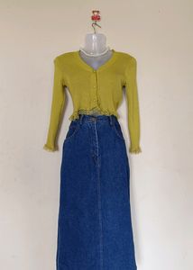 Lime Green Korean Top