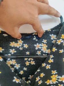 Floral Dress With Belt