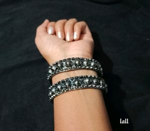 Black Metal Bangles