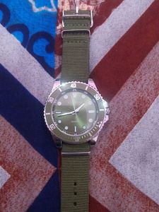 Laurels Olive Green Quartz Watch