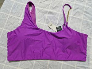 Purple Chain Detail Bikini Top