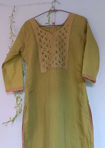 Elegant Green Kurta sharara set