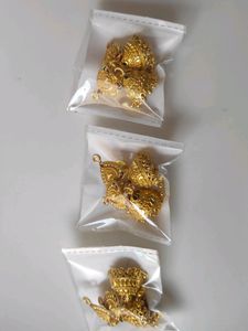 3 Set Of Golden Jhumke