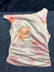 Floral Print Satin Tank Top