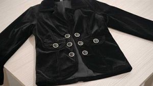 Elegant Black Velvet short Blazer