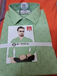 Hi-Style Classic Green Patterned Shirt