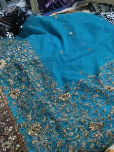 Soft Net Embroidered Saree