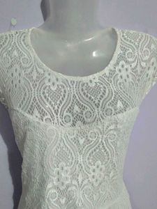 WHITE LACE FROCK