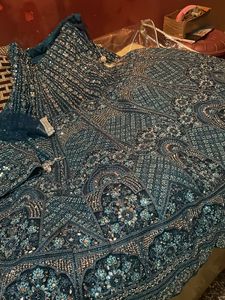 New Morni Blue Colour Lehenga 12 Kali