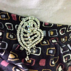 Sparkling Heart Brooch