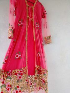 Elegant Embroidered Shrug Kurti