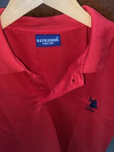 Us Polo New Red Tshirt Men