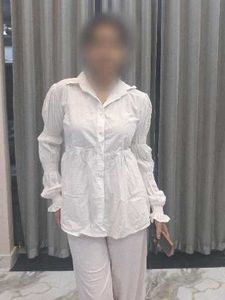 White Classy Shirt top